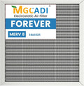 14x14x1 HVAC Furnace Air Filter, Lasts a Lifetime, Washable, the Last HVAC Filter You Will Ever Buy, Breathe Safely at Home or in the Office,Merv 8(Actual Size:13.5x13.5x0.82 Inch)