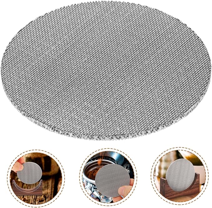 Luxshiny Espresso Machine Filter Double Cup Mesh Screen Stainless Steel Coffee Strainer for Filter Coffee Maker Easy to Cle