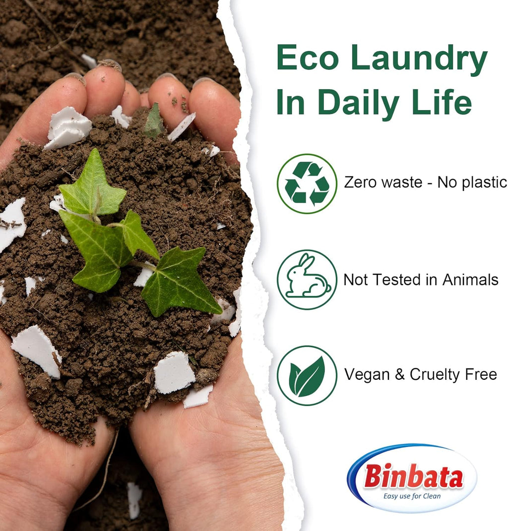 Laundry Detergent Sheets - Up To 128 Loads, Hypoallergenic, Eco-Friendly Forest Scent, Biodegradable, Plastic Free, Liquidless Laundry Sheets Suitable for Sensitive Skin