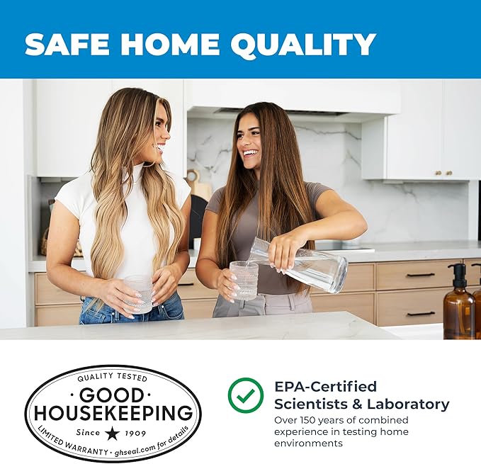 Safe Home® 12-in-1 Drinking Water Test Kit – DIY Testing for Hardness, Copper, Nitrate, Fluoride, Iron, and More – City Taps or Well Water – 10-Strips Issue a Total of 120 Tests/Kit