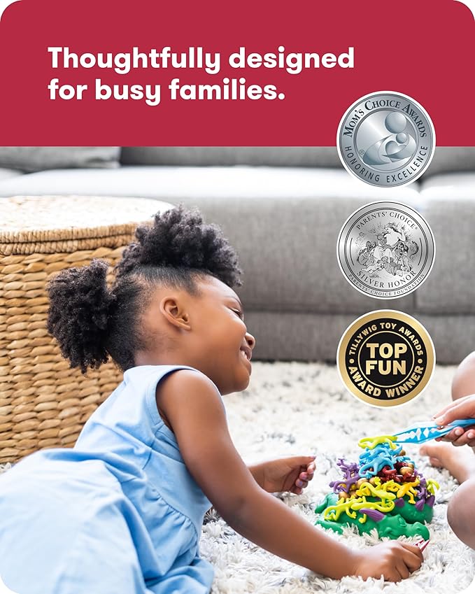 SimplyFun Dreaming Dragon - A Game for Kids Based on Steady Hands, Concentration, and A Little Luck - 2 to 4 Players - Kids Game Ages 6 & Up