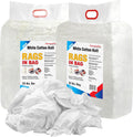 Premium White T-Shirt Cleaning Rags (50 lbs. Bag of Rags) – White Cotton Rag for Cleaning, Staining, Painting, Oil, Grease & Dust Removal – Shop Rags Bulk