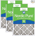 Nordic Pure 20x25x2 (Actual Size: 19 1/2 x 24 1/2 x 1 3/4) Pleated MERV 13 Air Filters 3 Pack