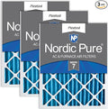 Nordic Pure 20x25x2 (Actual Size: 19 1/2 x 24 1/2 x 1 3/4) Pleated MERV 7 Air Filters 3 Pack