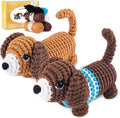 MOREJMTT Crochet Kit for Beginners, Learn to Crochet, Include Easy Knitting Soft Yarn, Step-by-Step Video Tutorial, Hook, Holiday Birthday Gift for Adults and Kids(Sausage Dog)