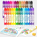 Shuttle Art Washable Dot Markers 26 Colors with Free Activity Book, Fun Art Supplies for Kids Toddlers and Preschoolers, Non Toxic Water-Based Paint Daubers, Dot Art Markers