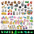 160pcs Tiny Resin Animals to Hide Mini Resin Ducks Bulk for Fairy Garden Accessories, Micro Landscape Decor, Aquarium and Potted Plants