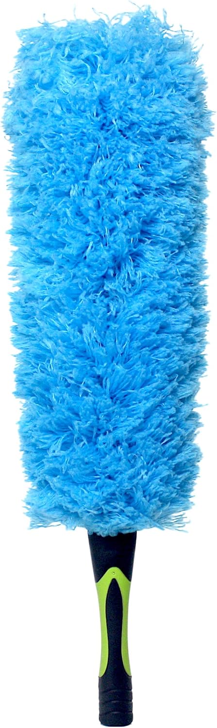 EVERSPROUT Flexible Microfiber Feather Duster | Extra-Long 24 inch Brush Head with Hand-Grip | Twists onto Standard 3/4 Inch Threaded Pole | (Duster Attachment Only, No Pole)