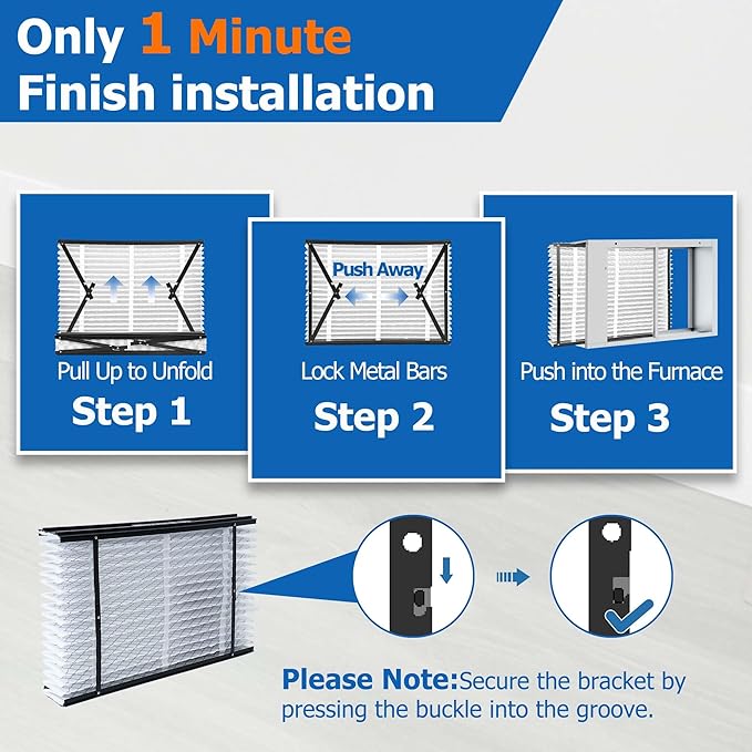 210 Replacement Filter Compatible with AprilAire Whole House Air Purifier 1210, 1620, 2210, 2216, 3210, 4200 Furnace Air Purifier, MERV 11 Filters, Size: 20x25x4, 2 Pack