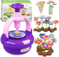 Plunack Flower Bouquets Toys for Kids Age 4-8, Flower Press Kit DIY Flowers Making Craft Kit for 4 5 6 7 Year Old Girls Floral Arts & Crafts Toys Educational Handmade Activity Set, Gift for Girls 3+