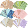 96 Sheets Textured Scrapbook Paper Set - 6 Color Themes, Assorted Mesh Fabric, Decoupage Paper for Junk Journals, Card Making, DIY Crafts (3.9x5.5 Inch)
