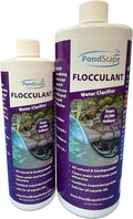 PONDSCAPE Pond Flocculant – Clears Cloudy & Murky Pond Water – Fast-Acting Water Clarifier for Ponds, Water Gardens & Fountains – Safe, Biodegradable Formula (32oz)