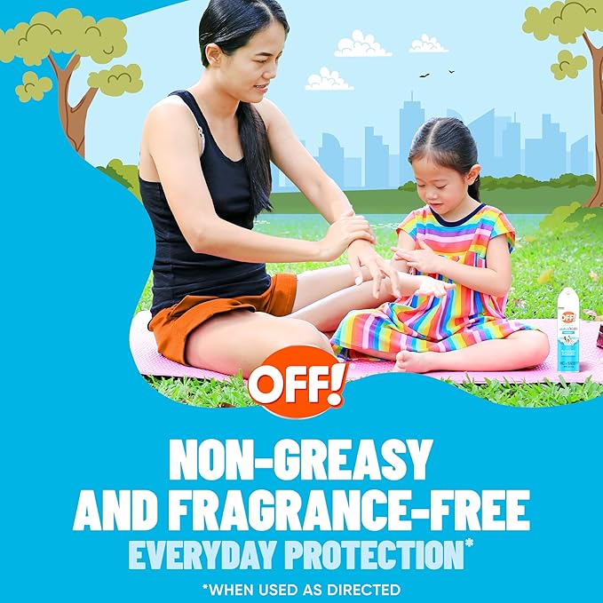 OFF! Insect Repellent Aerosol for Adults & Kids, Fragrance-Free Bug Spray for Everyday Protection from Mosquitoes and Ticks, 7.5 Oz
