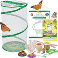 Insect Lore Butterfly Garden - Pavilion School Kit with 33 Live Caterpillars - 2ft Tall Habitat, STEM Activity Journal, Cups & Tools Included - Immersive Classroom Life Cycle Learning