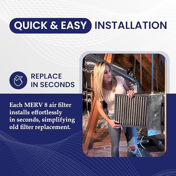 | Merv 8 | Washable & Reusable AC/Furnace Filter | Lifetime HVAC & Furnace Air Filter | Washable | Superior particle-holding Ability | Premium Quality Aluminum | 20x22x1
