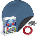Winter Swimming Pool Cover for 18 ft Aboveground Round Pool Size, Value Plus Choice Series, Solid Material, Color - Denim Blue, Pool Cover Choice 3518-4CHOICE