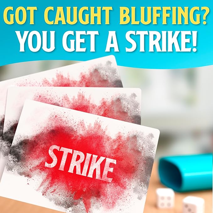 Bamboozled - A Hilariously Fun Bluffing Dice & Card Game. Family-Friendly Party Game for Kids, Teens & Adults. Fast and Easy to Learn