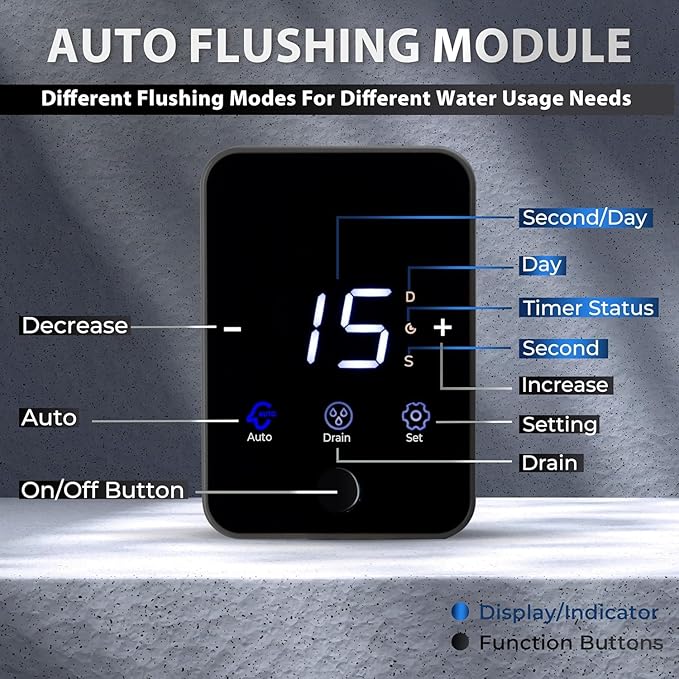 iSpring WSP100SL-ARJ, NSF Certified, Whole House Spin Down Sediment Water Filter Includes Siliphos Helps Prevent Scale and Corrosion, Clear Housing, Upgraded Jumbo Size With Touch-Screen Auto Flushing