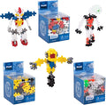PLUS PLUS – Set of 3 Mystery Makers – Robots, Bundle 2 – Construction Building STEM | STEAM Toy, Interlocking Mini Puzzle Blocks for Kids