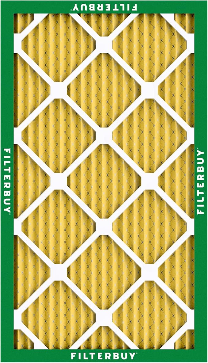 Filterbuy 18x30x1 Air Filter MERV 11 Superior Pet & Allergy Defense (12-Pack), Electrostatic Pleated HVAC AC Furnace Filters Replacement, Made in USA (Actual Size: 17.75 x 29.75 x 0.75)