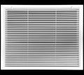 20" X 14" Aluminum Return Filter Grille for 1" Filter - Easy Airflow - Linear Bar Grilles [Outer Dimensions: 22.5w X 16.5h]