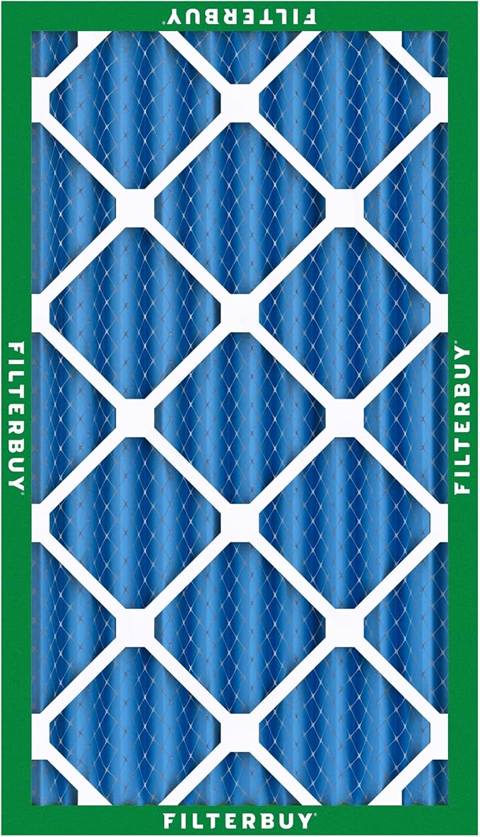 Filterbuy 20x30x4 Air Filter MERV 13 Optimal Smoke & Allergy Defense (3-Pack), Electrostatic Pleated HVAC AC Furnace Filters Replacement, Made in USA (Actual Size: 19.50 x 29.50 x 3.63)