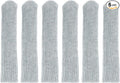uxcell 6Pcs Door Handle Covers, Polyester Knitted Anti-Scald Door Knob Protector Door Knob Cover for Hot Doors and Cold Doors, Gray