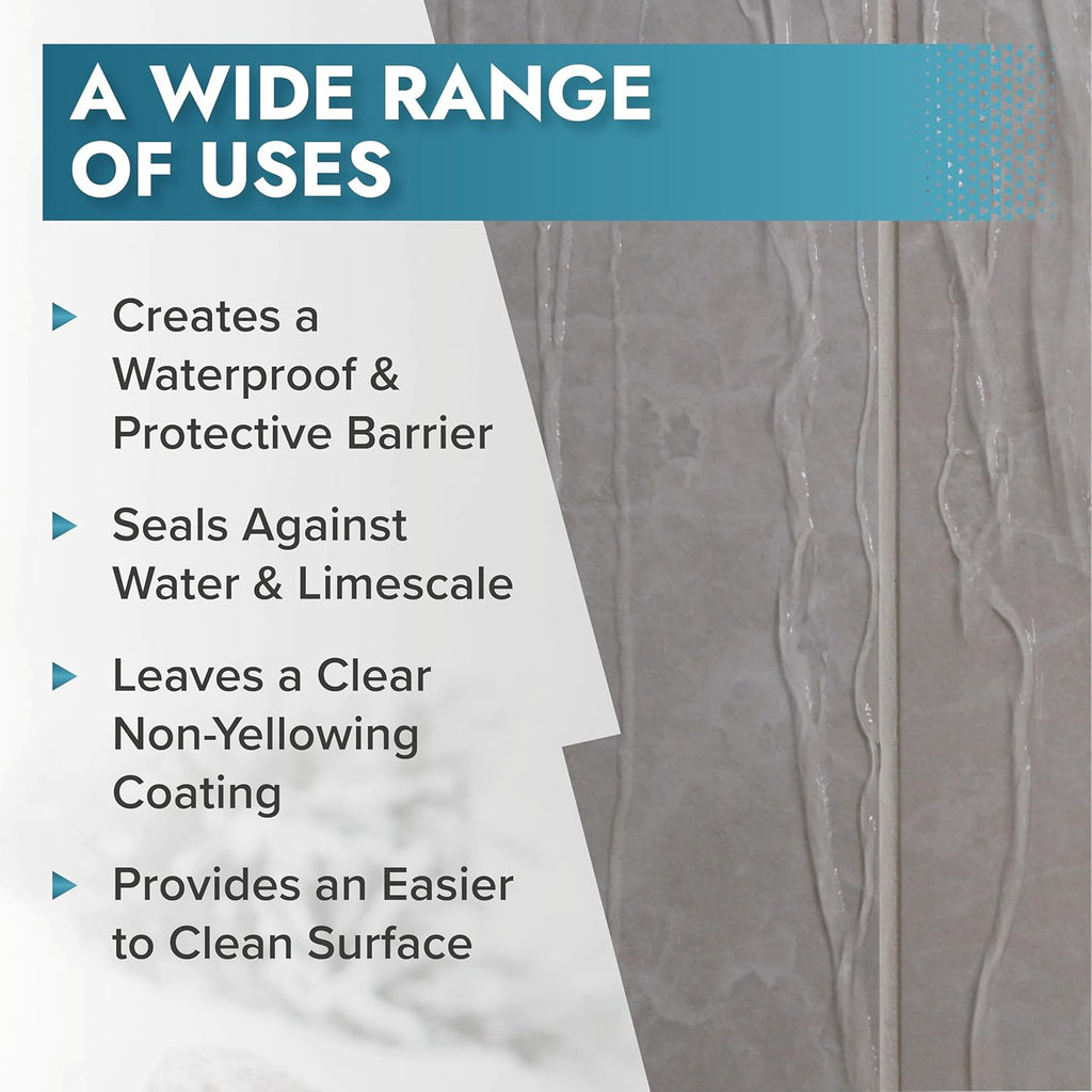 Polar Tile & Grout Sealer Clear Aerosol Spray - 2 x 13.5 Fl Oz | Instantly Waterproofs and Protects Floor Tile Grout | Ideal for Bathroom, Shower & Kitchen | Interior & Exterior Tile Sealer