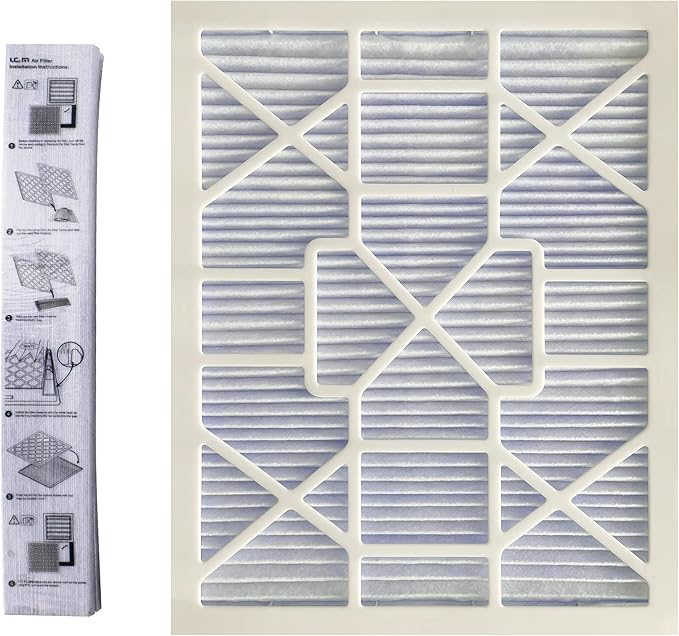LEKEN 20x25x1 AC Furnace HVAC Filter Reusable Electrostatic Filters MERV 13 For Households With Pets,Contain 1 Reusable ABS frame+12 Air filter Medias,(Precise Size 19.68" x 24.68" x 0.75")