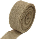 2" Wide Natural Burlap Fabric Roll - 10 Yards Jute Ribbon for Gift Wrapping, Wedding Decorations, Rustic Crafts, Wreaths & Home Decoration (5cm Wide)