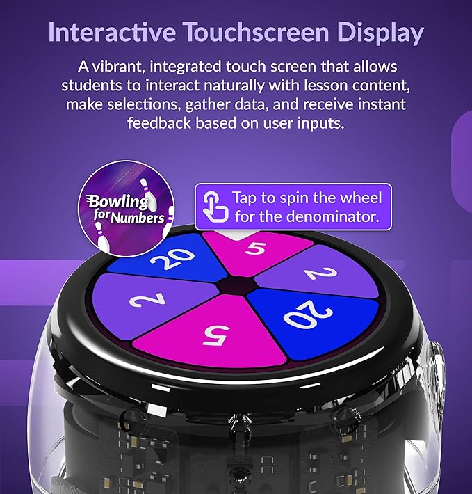 Ozobot Ari Entry Kit | Interactive Learning Robot with Touch Screen, ToF Sensor, Accelerometer, Gyroscope, and AI Integration | Hands-On STEM Education for Classrooms and Homeschool