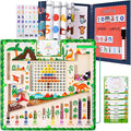 Montessori Magnetic Maze, Alphabet Learning Busy Board for Toddlers 2-4, Wooden Puzzle Educational Toys with Magnetic Letters