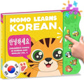 New! Learn Korean for Kids, Momo Learns Korean Vol. 2, Bilingual Korean Baby Book for Kids, Babies & Toddlers 1-3, Kids Board Book w/ Hangul, First Words & Songs, Language Toy for Preschoolers 0-3