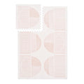 PopsyKosy Super 1 Inch Thick Premium Quality Exercise & Baby Foam Play Mats - Expandable & Large Non-Toxic Odorless Floor Mat - 6 Tiles Spacious 6x4ft, Peel-Resistant - Cream Pink