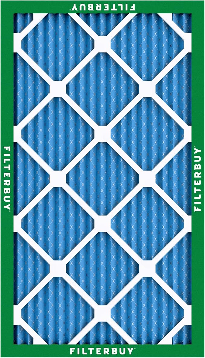 Filterbuy 18x36x1 Air Filter MERV 13 Optimal Smoke & Allergy Defense (3-Pack), Electrostatic Pleated HVAC AC Furnace Filters Replacement, Made in USA (Actual Size: 17.50 x 35.50 x 0.75)