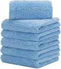 CARCAREZ Microfiber Towels for Cars, Car Drying Wash Detailing Buffing Polishing Towel with Plush Edgeless Microfiber Cloth, 450 GSM 16x16 in. Pack of 6