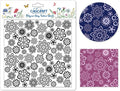 CHGCRAFT Lace Flowers Polymer Clay Texture Sheets Geometric Flowers Silicone Texture Stamp Clay Texture Mat Modeling Pattern Pad Texture Sheets for Jewelry and Clay Earrings Tools, 5.5x5.5 inch
