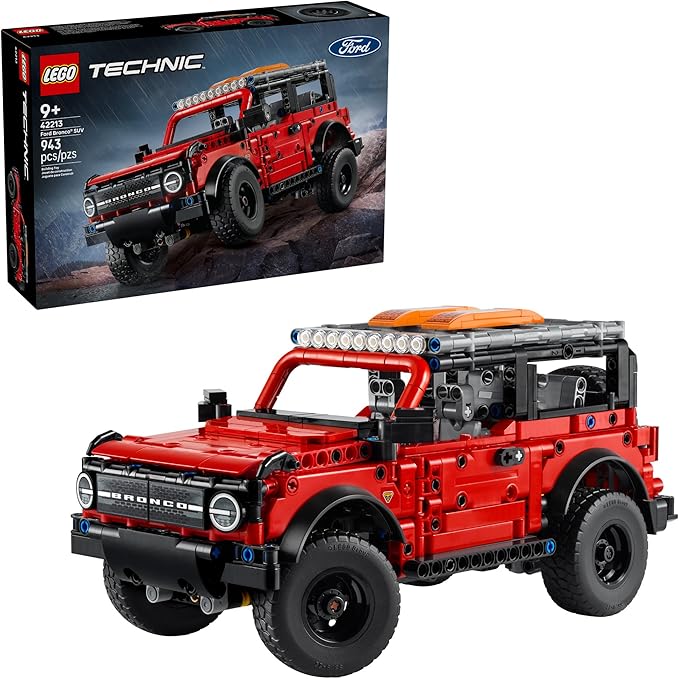 LEGO Technic Ford Bronco Kids Toy Car - Building Toy for Boys and Girls, Ages 10+ - Car Toy and Model Kit - Makes a Cool Birthday Gift for Kids - Authentic Ford Bronco Trim & Details - 42213