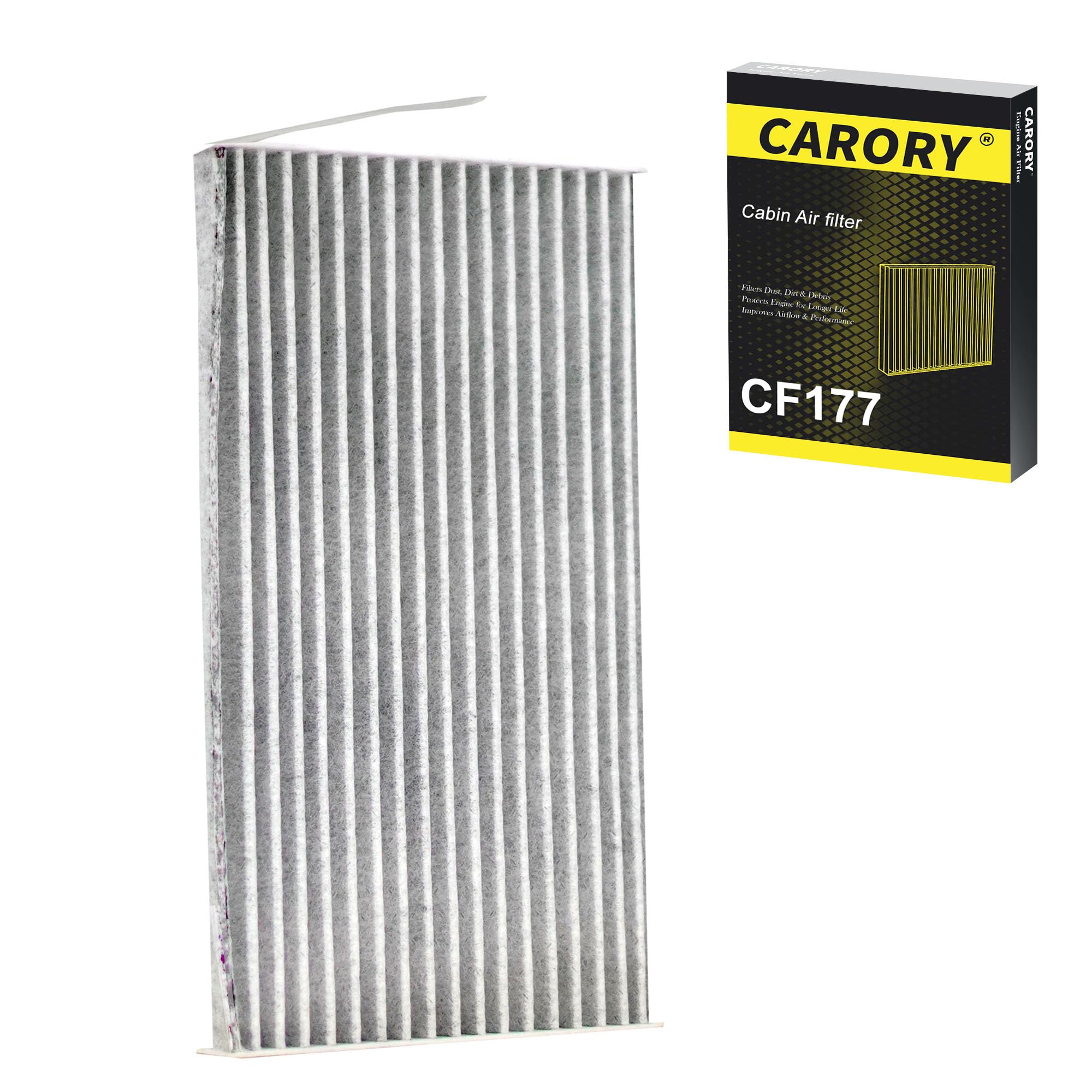CARORY Cabin Air Filter w/Activated Carbon for 2009-2014 Nissan Cube, 2011-2017 Juke, 2011-2025 LEAF, 2013-2019 Sentra, 27277-3D