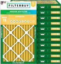 Filterbuy 20x30x2 Air Filter MERV 11 Superior Pet & Allergy Defense (12-Pack), Electrostatic Pleated HVAC AC Furnace Filters Replacement, Made in USA (Actual Size: 19.75 x 29.75 x 1.75)