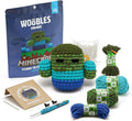 The Woobles Minecraft Crochet Kit – Beginner Crochet Kit for Adults & Kids, Easy Knitting Kit with Woobles Yarn, DIY Crafts, Crochet Animals, Minecraft Toys, Gift for Gamers & Crafters (Zombie)