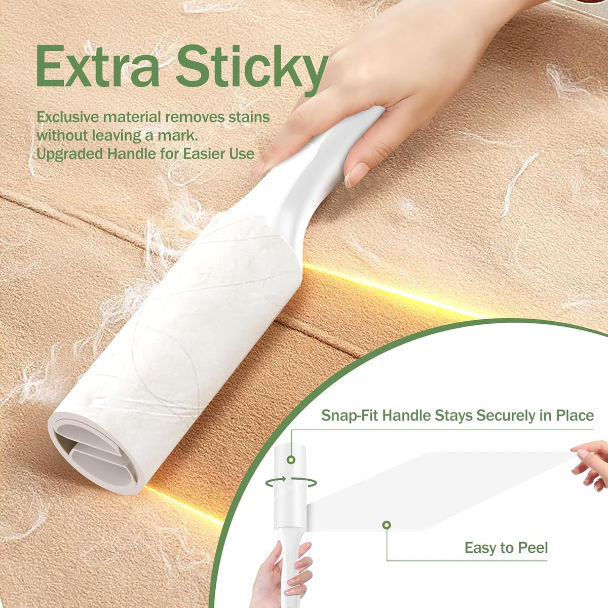 Extra Sticky Lint Roller for Pet Hairs 200 Sheets Lint Rollers for Travel 4 Pack Tough Paper, Small Size Easy Portability, Dog and Cat Hair Lint Rollers Mega Value Set for Clothes