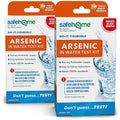 Safe Home® DIY Arsenic in Water Test Kit – at Home Testing for Arsenic in Any Freshwater Supply – Detection 0-500 PPB – Fast Results – (2 Pack)