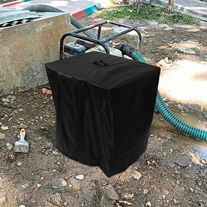 Pool Pump Cover for Outdoor Garden and Pool Filter Pumps Large 84x61x86cm Waterproof Protective Equipment Cover for Winter