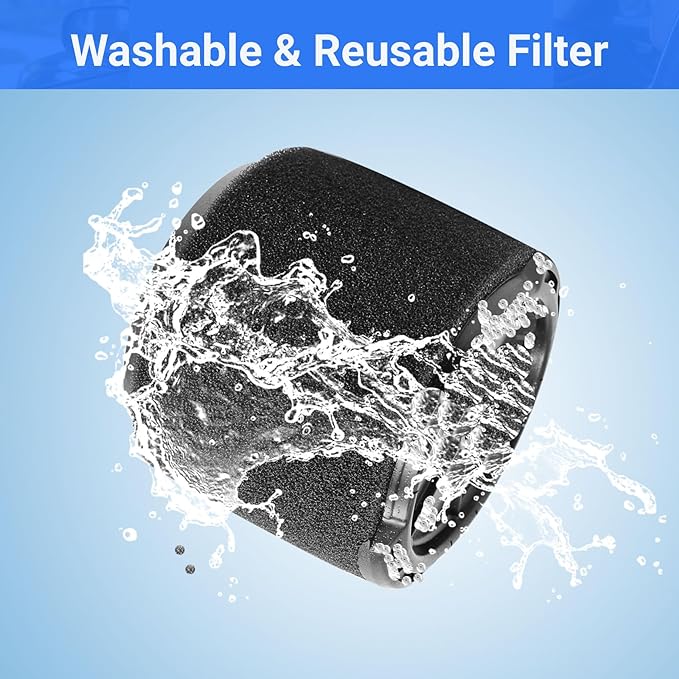 4 Pack VF3700 Filter Compatible with Rigid Vac 3-4.5 Gallon Vacuum Cleaners, Wet Application Foam Filter Fit WS0301VA WS0400DE WS14045
