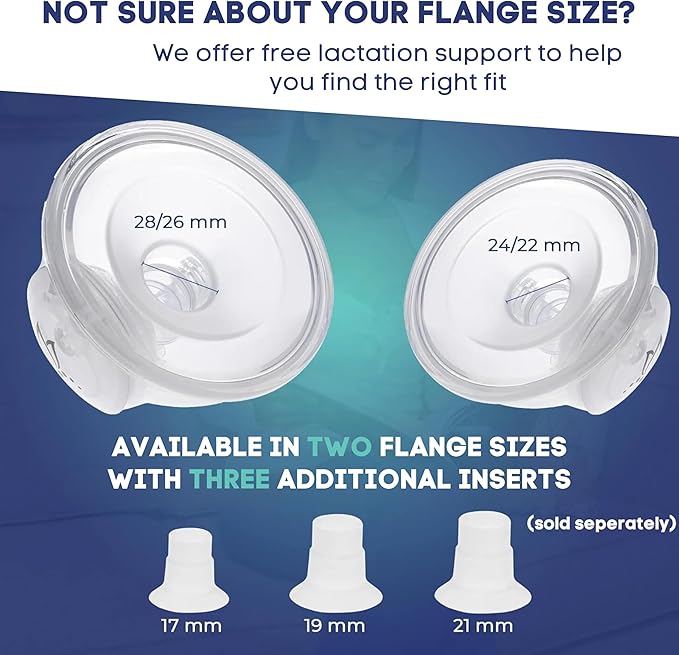 BabyBuddha Hands Free Milk Collection Cups for Breast Pump, 8 Fl Oz Each, Wearable Breastmilk Containers, Compatible with BabyBuddha Pump, Spill Resistant Design, Small Flange 22 to 24mm, 2 Pack