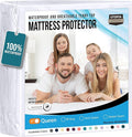 Utopia Bedding Waterproof Mattress Protector Queen Size, Premium Terry Mattress Cover 200 GSM, Breathable, Fitted Style with Stretchable Pockets (White)