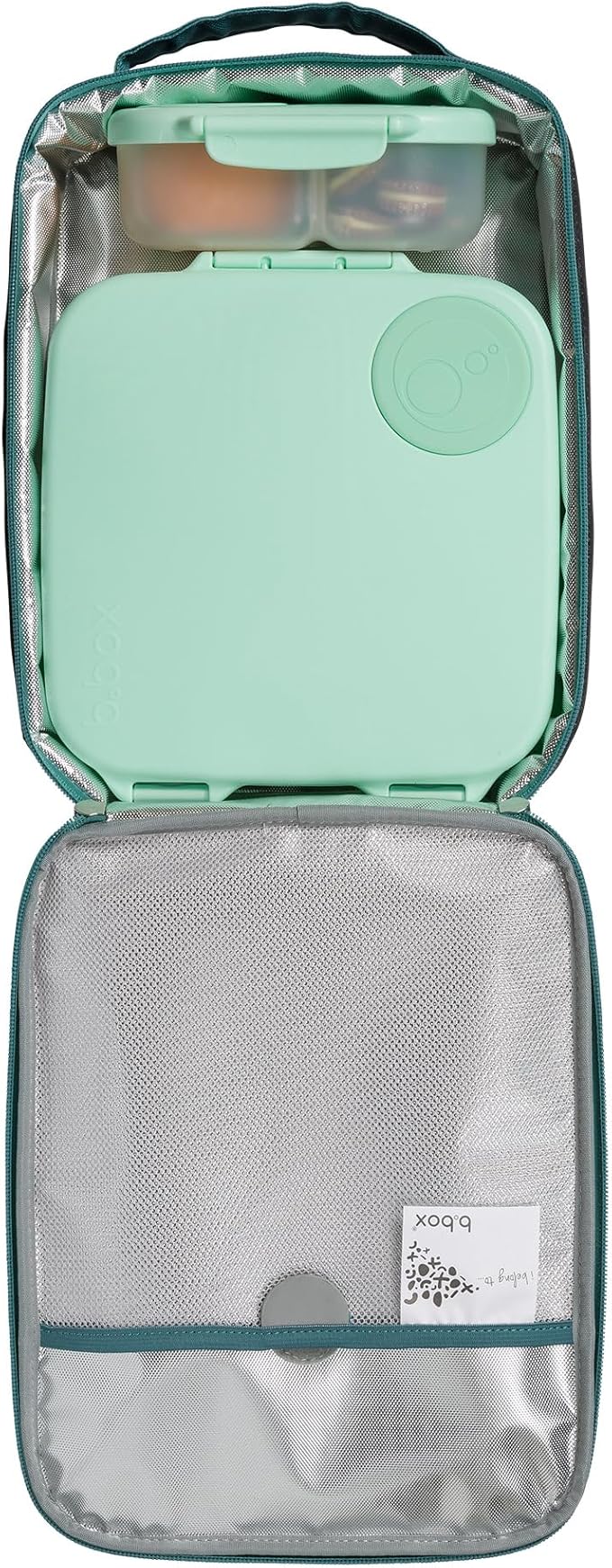 b.box Snack Containers for Kids, Toddler Snack Box Container, Reusable Small Bento Box for Lunch, School & Travel, Leak Proof, BPA free, Dishwasher Safe, Ages 4 months+ (Spearmint, 12oz capacity)
