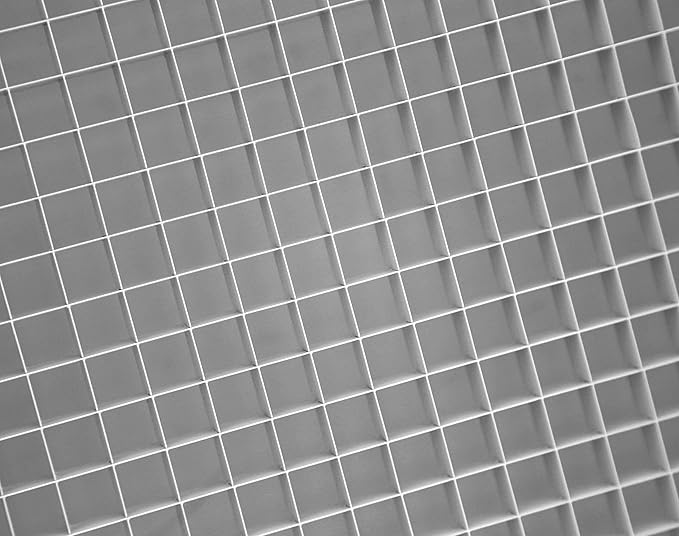 HVAC Premium 22" x 32" Cube Core Eggcrate Return Air Filter Grille for 1" Filter - Aluminum - White [Outer Dimensions: 24.5" x 34.5"]