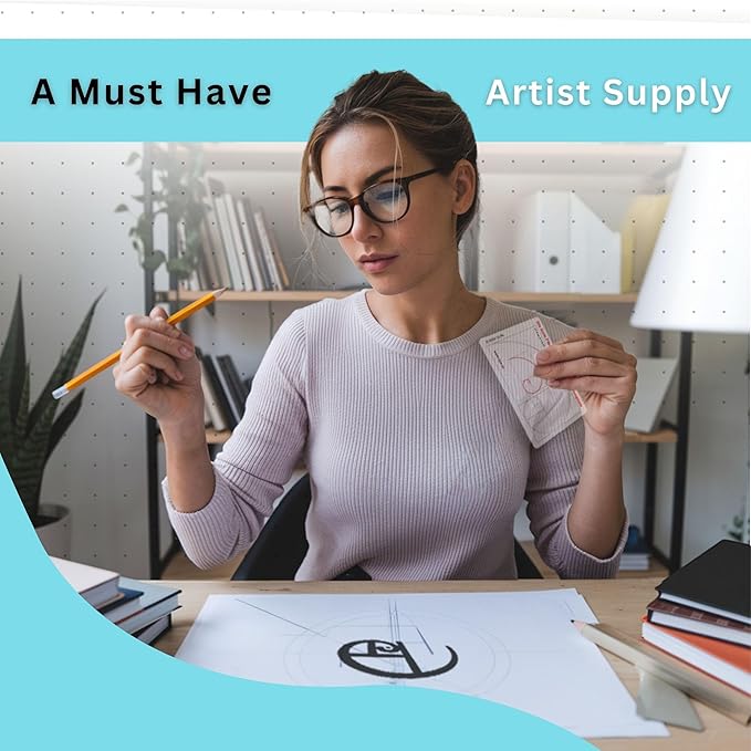Fibonacci 6" Square & Spiral Set of Templates: A Fibonacci-Inspired Set of Templates for Drawing Tool for Artists Allows The Simple Application of The Golden or Divine Ratio for Artistic Design
